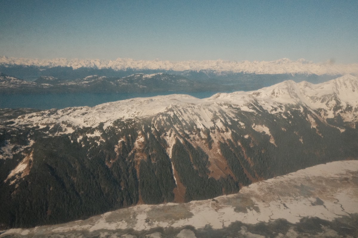 The view landing in Cordova – our first milk run layover.