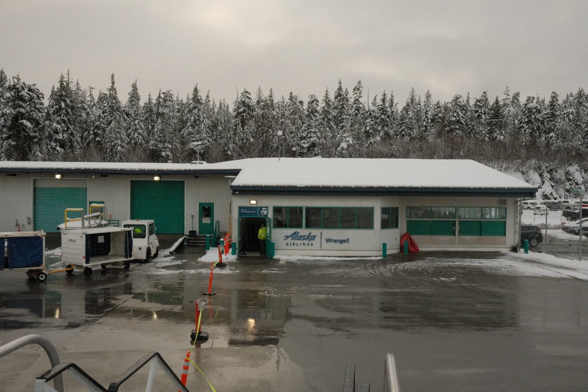 Wrangell airport. Notice the different theme from the Cordova and Yakutat airports. The Petersburg airport looked identical to it.